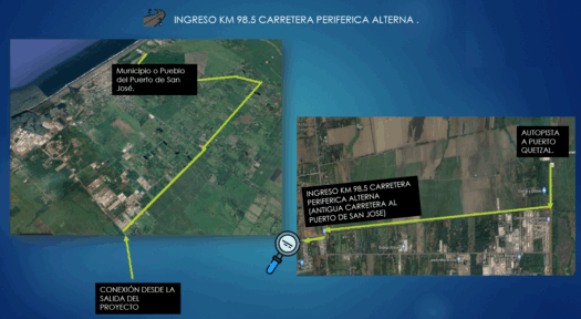 Terreno industrial en venta en KM 98.5 Sobre Autopista a Puerto Quetzal de 50 manzanas – Complejo cerca de Puerto Quetzal